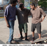 BLOW THROUGH ショート丈 SHORT SS TEE, DAMAGED & REACTIVE DYED 6.8oz