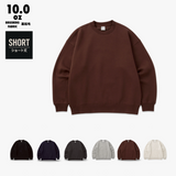 WRAP UP ショート丈 SHORT CREW SWEAT / 裏起毛 Brushing fabric 10.0oz