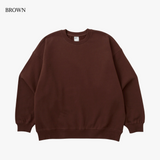 WRAP UP CREW SWEAT / USAコットン裏起毛 Brushing fabric 13.5oz