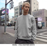 WRAP UP ショート丈 SHORT CREW SWEAT / USAコットン裏起毛 Brushing fabric 13.5oz