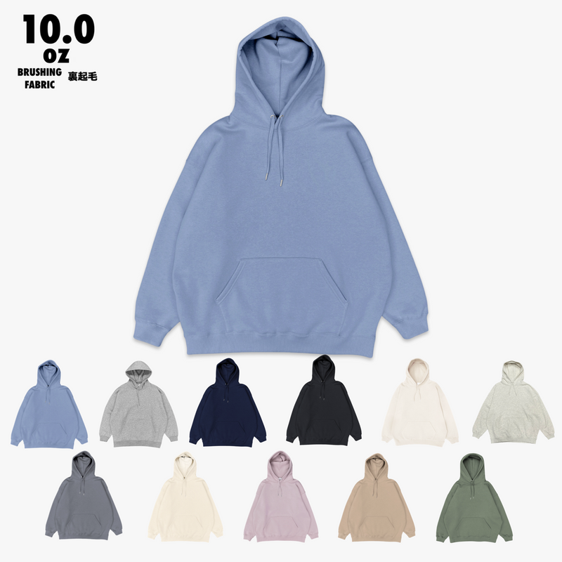 WRAP UP HOODIE SWEAT / 裏起毛 Brushing fabric 10.0oz