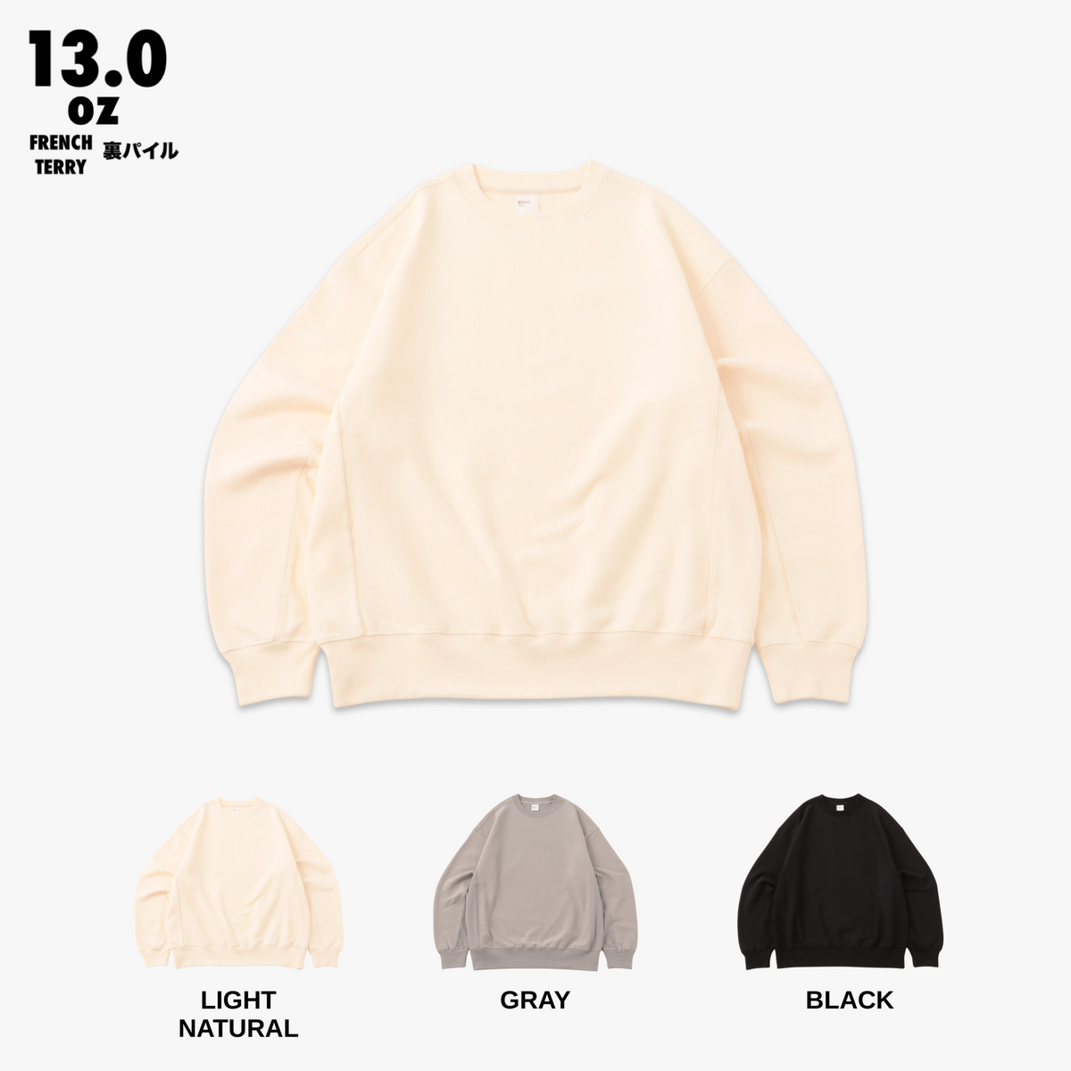 WIDE / CREW NECK – MUHAKU
