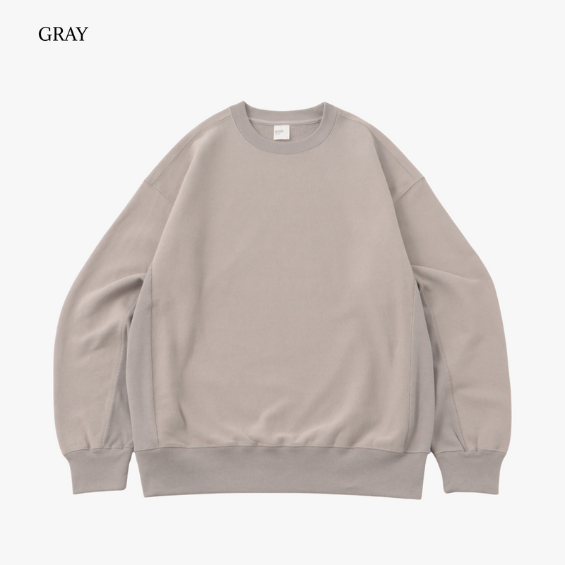 RIBBED EDGE CREW SWEAT / 裏パイル FRENCH TERRY 13.0oz