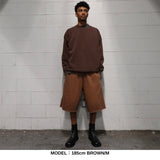 FROST TONE BAGGY SHORTS/裏起毛 BRUSHING FABRIC 10.6oz