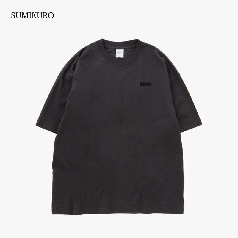 MUHAKU ロゴ刺繍 BLOW THROUGH ショート丈 SHORT SS TEE 6.5oz