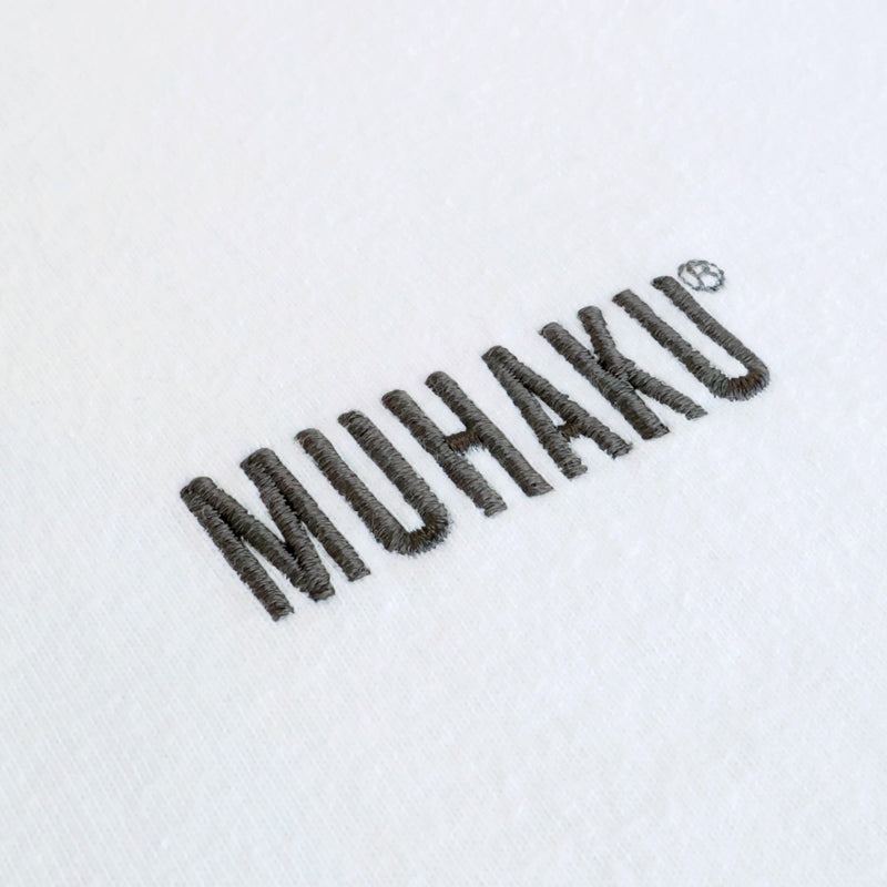 MUHAKU ロゴ刺繍 BLOW THROUGH ショート丈 SHORT SS TEE 6.5oz