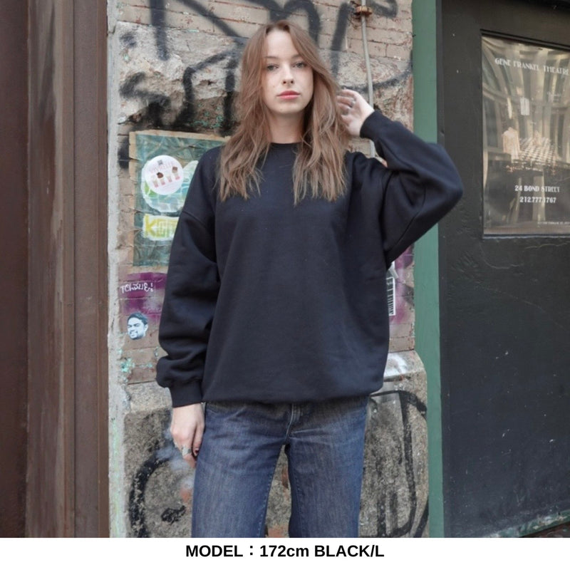 WRAP UP CREW SWEAT / 裏起毛 Brushing fabric 10.0oz