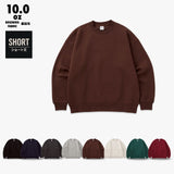 WRAP UP ショート丈 SHORT CREW SWEAT / 裏起毛 Brushing fabric 10.0oz