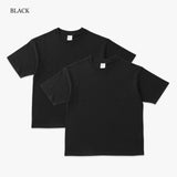 2 pcs PACK TEE /BLOW THROUGH ショート丈 SHORT SS TEE 6.2oz