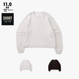 COMPACT FIT DAMAGED SHORT ショート丈 CREW SWEAT/裏パイル FRENCH TERRY 11.0oz